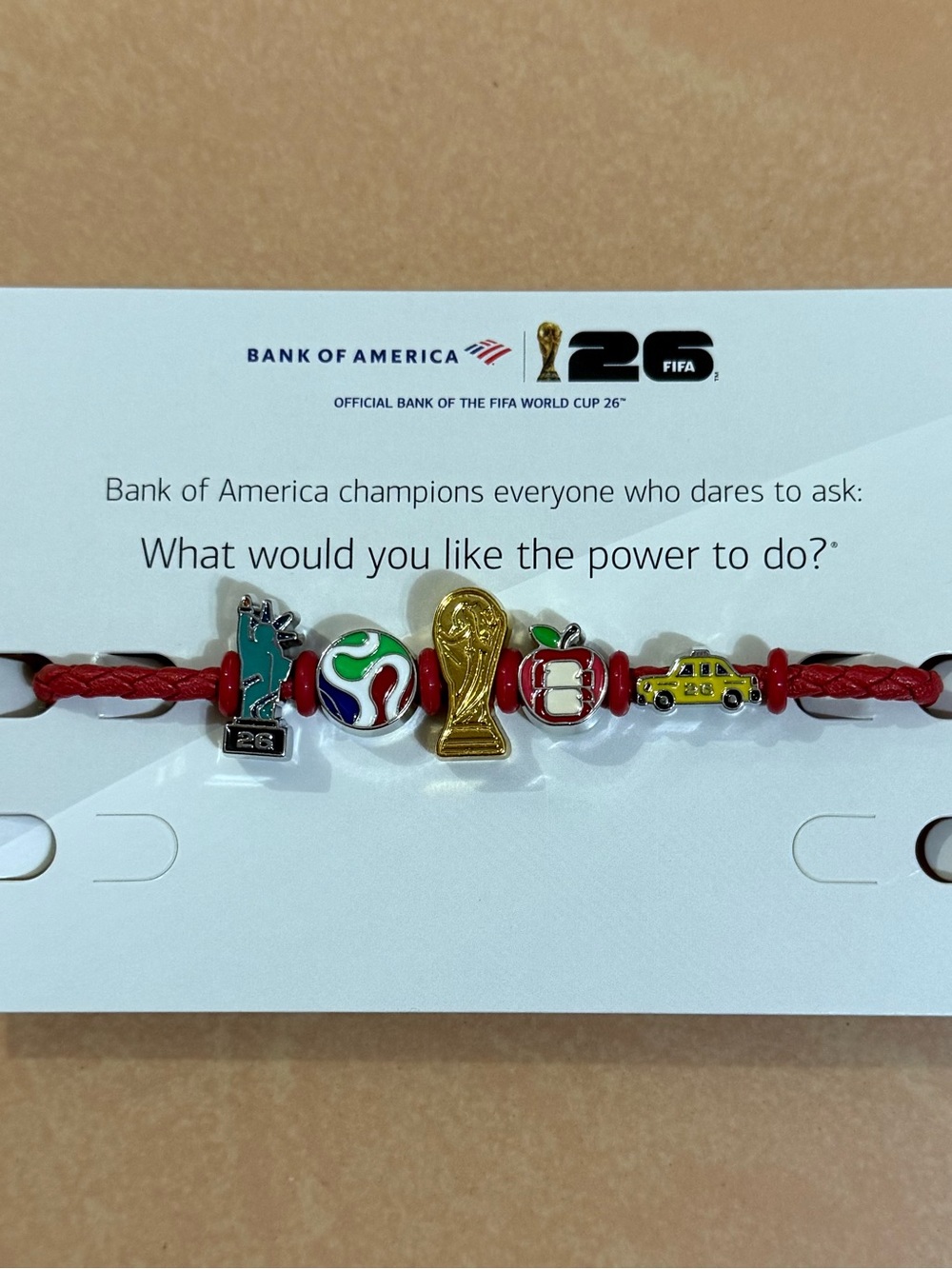 NWT FIFA World Cup 2026 New York themed bracelet